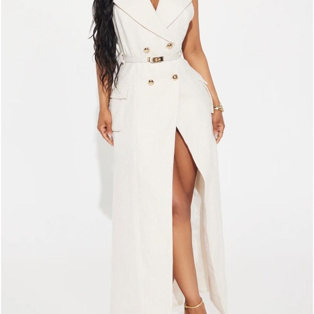 FN NOVALUXE All Business Twill Maxi Dress
